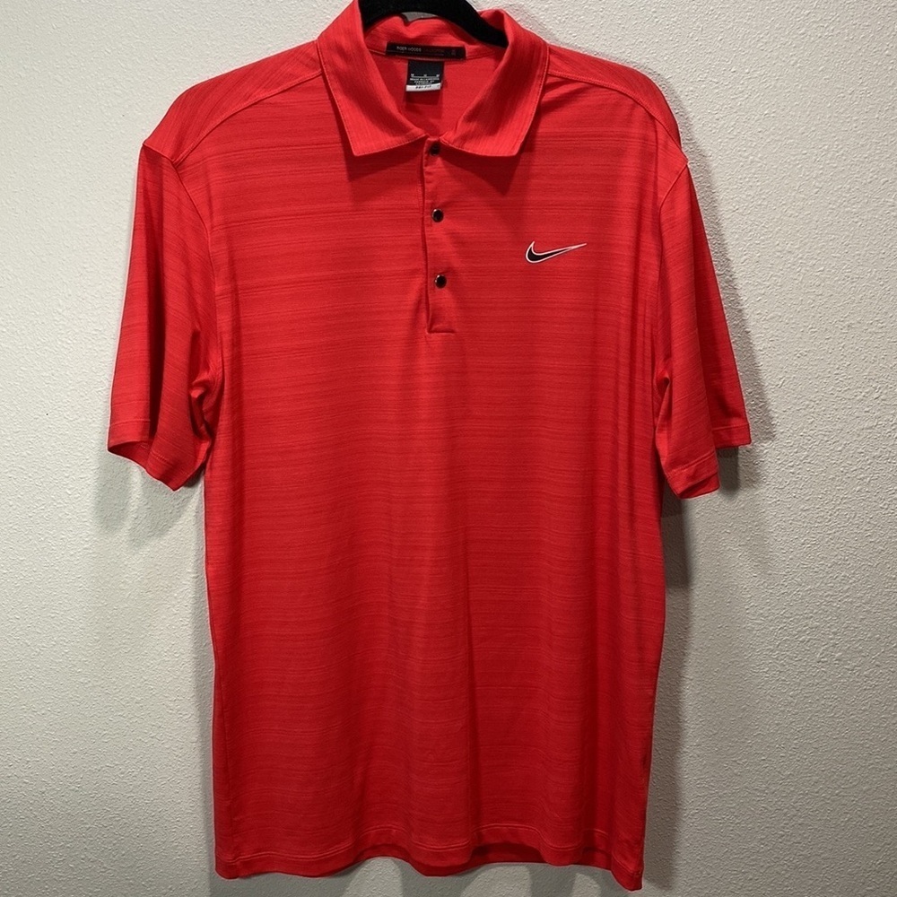 Nike Tiger Woods Collection golf polo top red